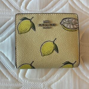 Coach Snap Wallet with Lemon Print